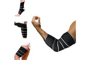 Luwint Elastic Support Bandage Wrap, Anti-Slip Compression Bandage Wrap - Elbow, Thigh, Calf, Ankle Wrap