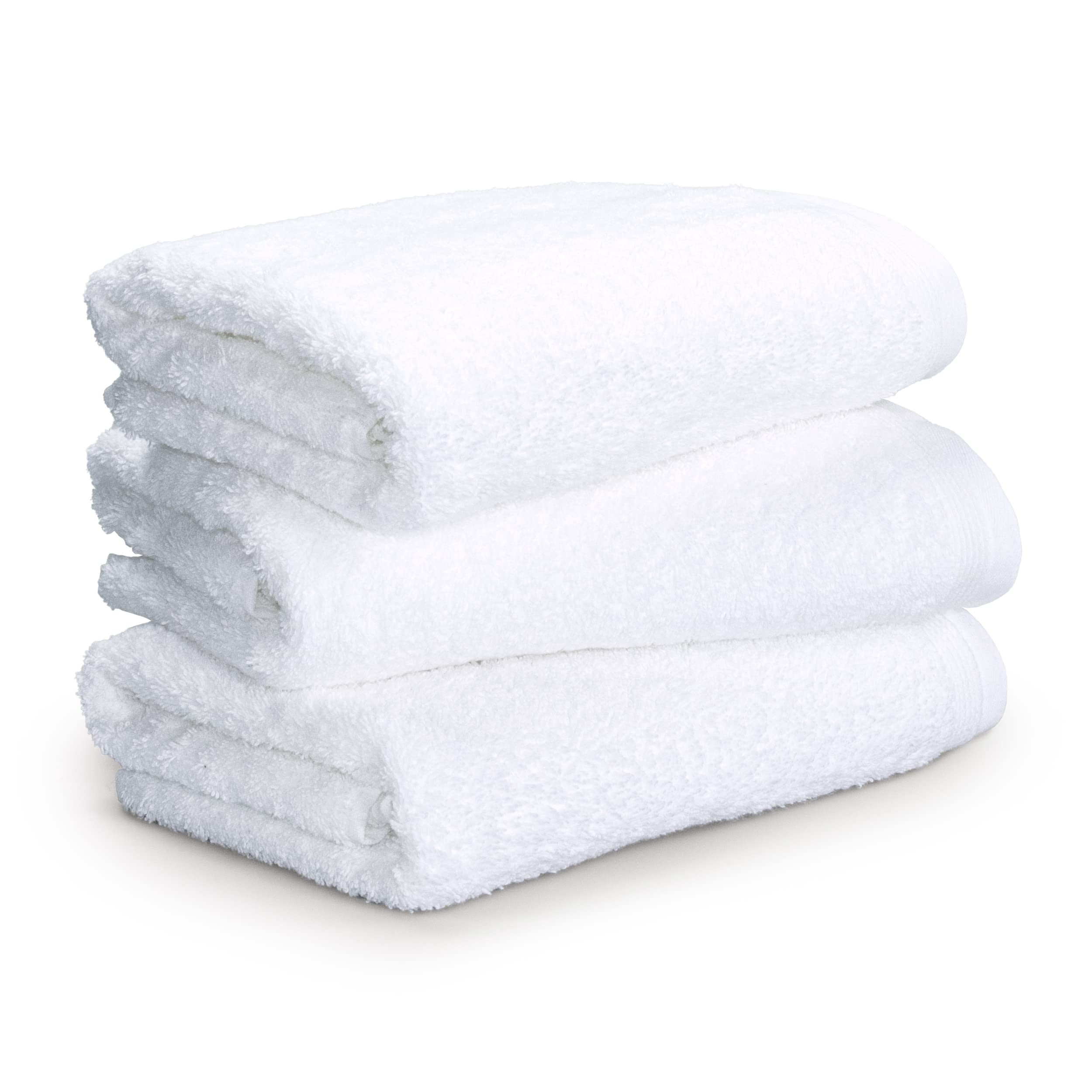 Möve Superwuschel hand towel set, 3 hand towels 50 x 100 cm, Made in Germany, 100% cotton, snow