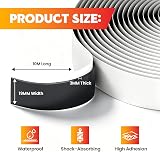 LLPT Butyl Seal Putty Tape 3mm x 19mm Black 10m Water Tight Seal BST343 view 3