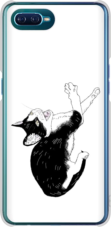 Amazon オッポ Reno A クリア ケース カバー Yj162 ネコ 手描き イラスト おしゃれ 素材クリア ケース カバー 通販