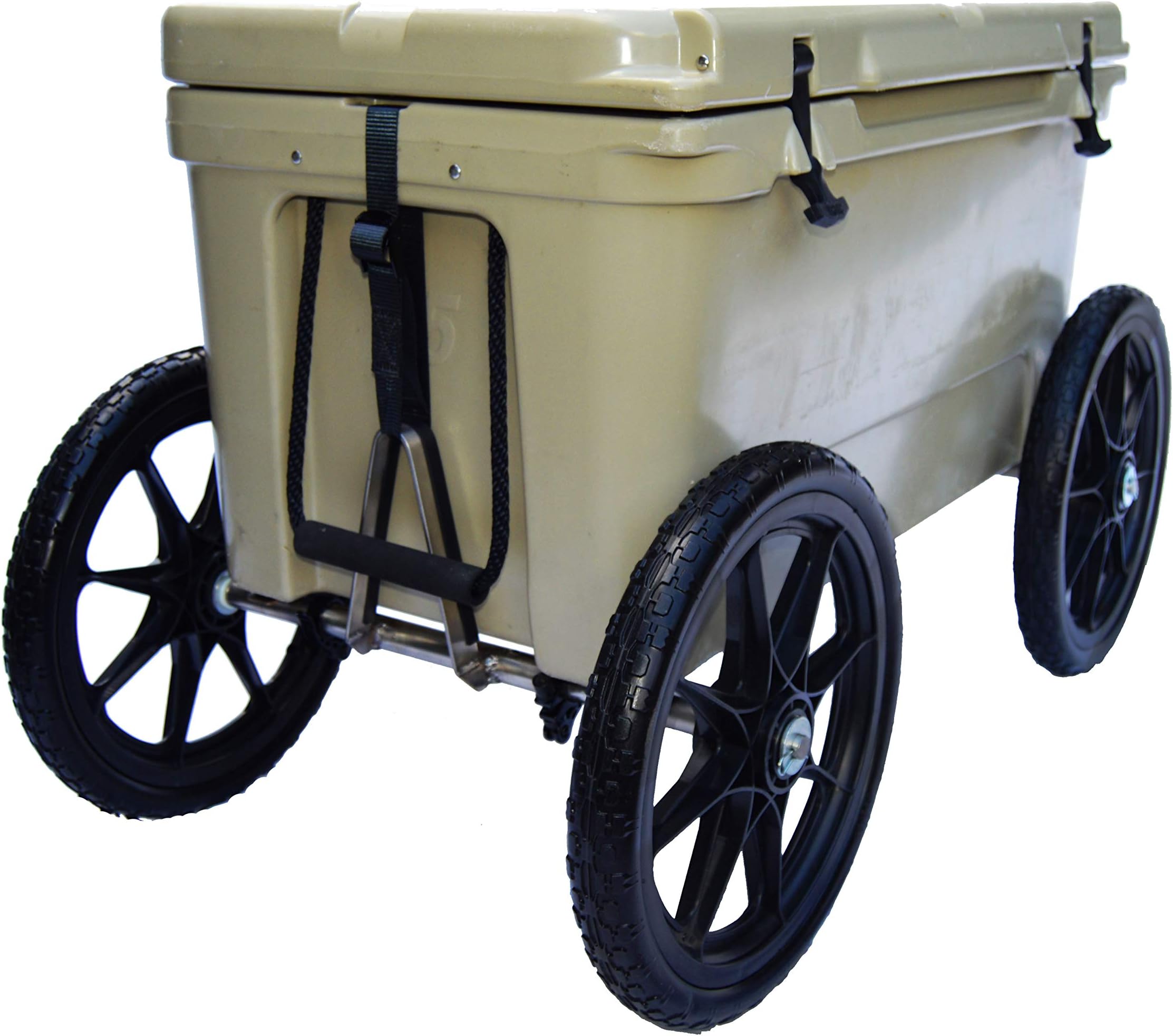 Cooler Wheel Kit with 16" Solid Rubber Tires for YETI, RTIC & Kong