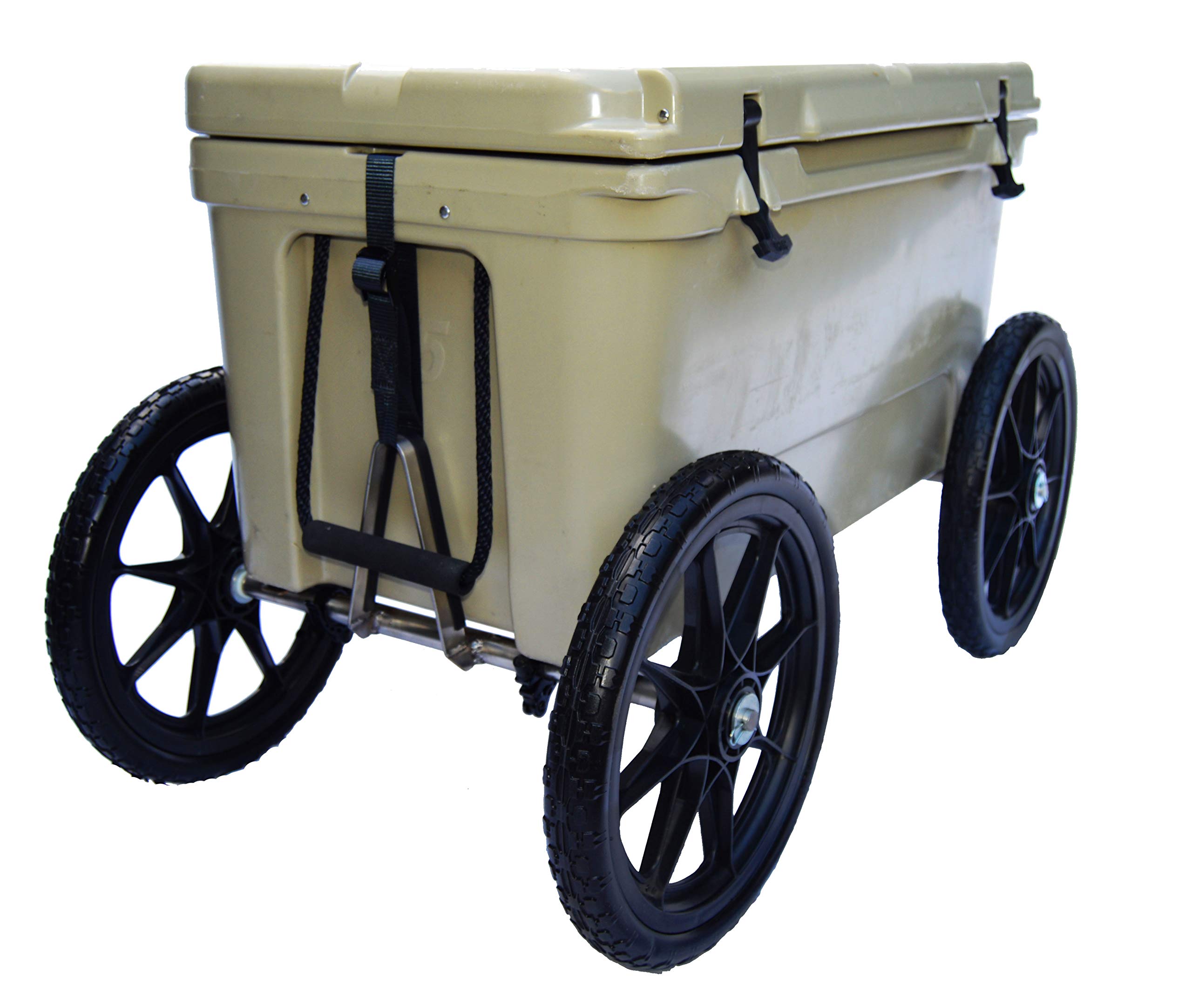 Cooler Wheel Kit with 16" Solid Rubber Tires for YETI, RTIC & Kong