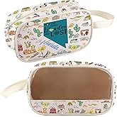 FEELMEM Nevada Vacation Zipper Clear Makeup Bag Nevada Lover Makeup Bag Travel Present For Women Vacation Souvenir (beige)