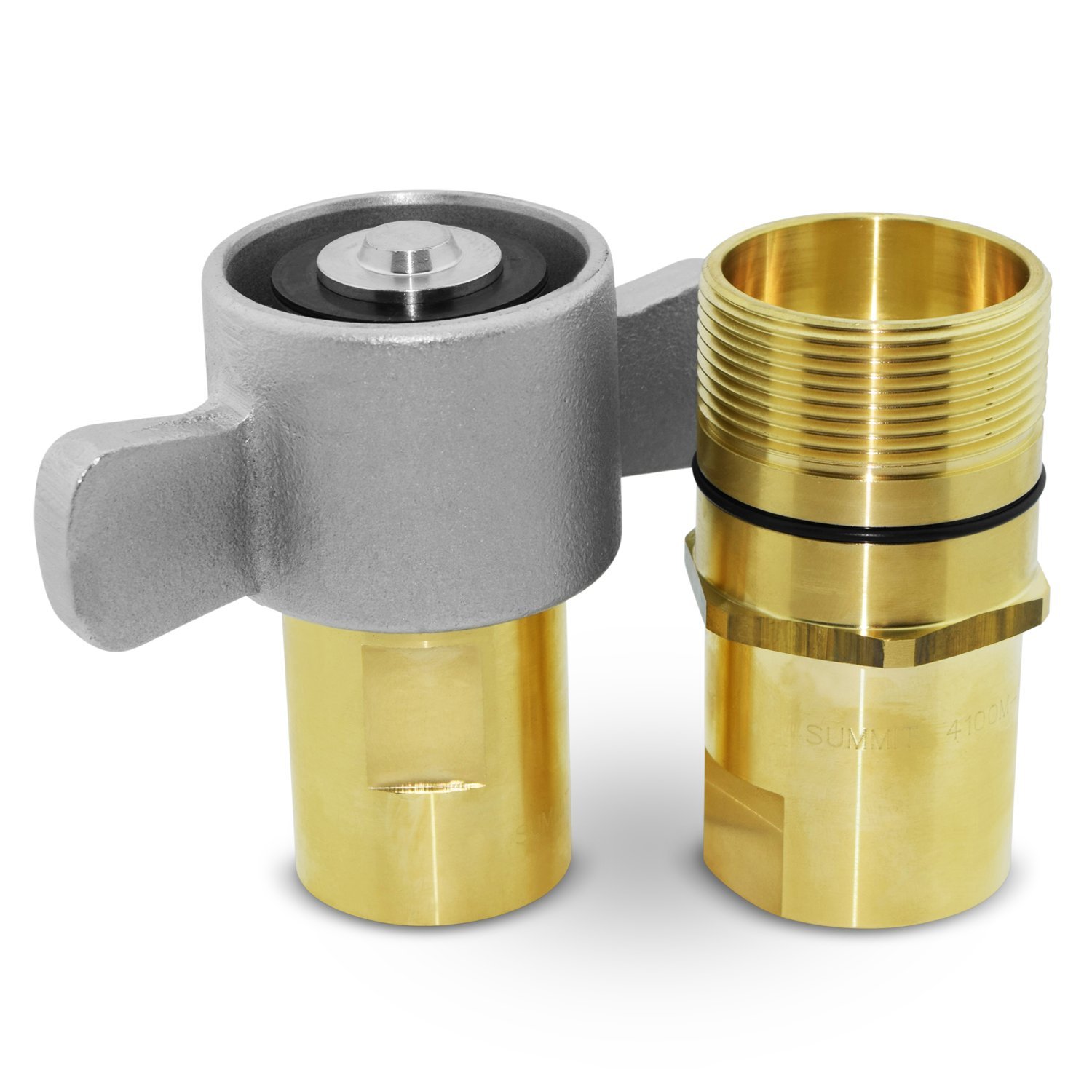 1 NPT WetLine Wing Nut Hydraulic Quick Disconnect Coupler/Coupling Set