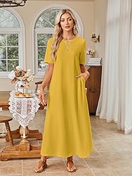 MEROKEETY Women's 2025 Spring Summer Casual Maxi
