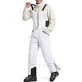 FREE SOLDIER Men's Insulated Waterproof Snow Bibs Ski Overalls