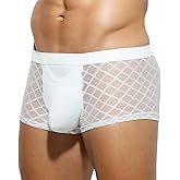 Arjen Kroos Men Sexy Lace Trunks Underwear Low Rise Open Design Novelty Funny Boxer Briefs