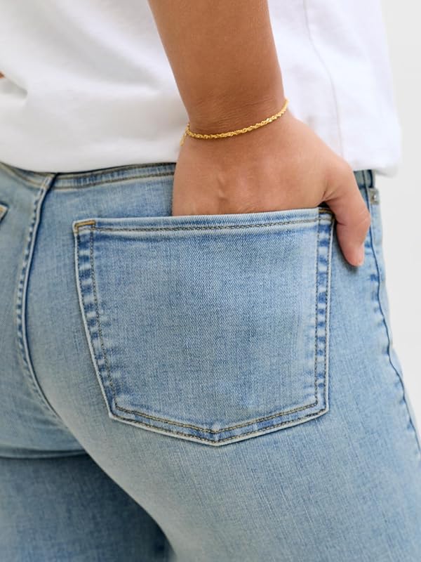 Jack & Jones Jxsydney Skinny Hw S774 DNM Noos, Bleu Jeans Clair, S / 32L Femmes