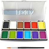 Fusion Body Art Water Activated Face Paint Palette Sampler, Vegan Paint