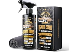 TORETARK Real Ceramic Coating for Cars Polish (16 Fl Oz), Unmatched Shine Car Wax Coating Spray, No Pungent Smell, Quick Detailer Spray Wax, Lasts 50+ Washes Car Paint Sealant