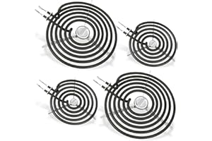 LXUN Upgraded WB30M1 WB30M2 Stove Burner Element Replacement for GE Hotpoint Electric Range Burner Element Replacement Range GE Stove Burner Replacement Stove Top Surface Element Burner Kit(4 Packs)