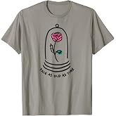 Amazon Essentials Boys' Princess Belle Beauty and the Beast Quote T-Shirt, White, Small
