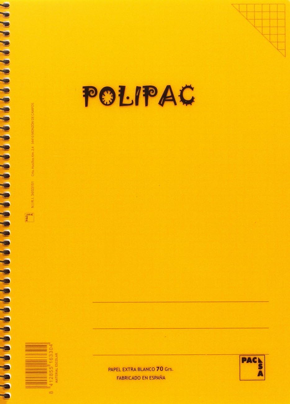 pacsa 16330 – Notepad 70 g, Polypropylene, Foolscap, 80 Sheets