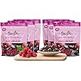 Tru Fru RASPBERRY PACK | 100% Freeze-Dried Fresh Raspberries Covered in Premium Dark Chocolate. 6ct-Pack Case, 4.2oz, 24 Servings (6-Raspberry)