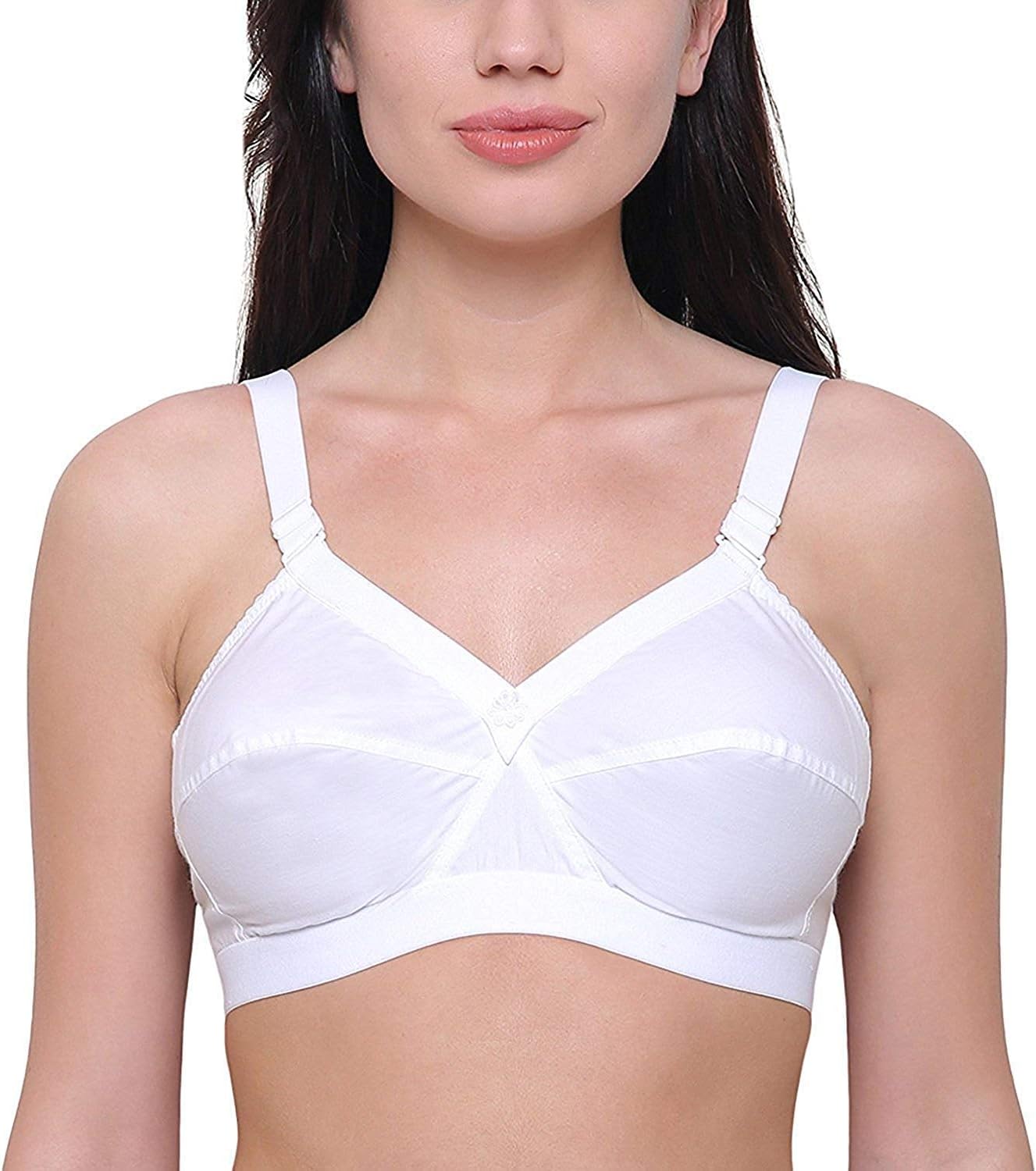 UltraFit Pure Cotton Shaper Bra Broad Strap Full Coverage Bra for Women