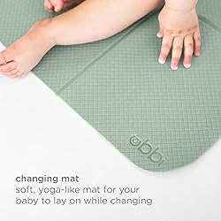 Ubbi On-The-Go Diaper Changing Baby Mat, Soft and