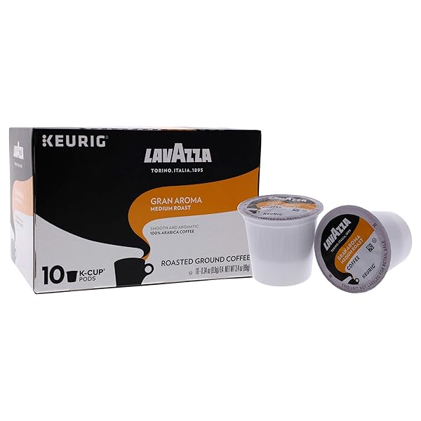 GRAN AROMA MEDIUM ROAST GROUND COFFEE PODS BY LAVAZZA FOR – 10 X 0.34 OZ COFFEE