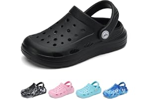 Ballaza Kids Tie Dye Garden Clogs for Boys Girls | Lightweight Slip-On Water Shoes with Arch Support