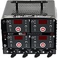Schumacher Electric 4 Bank Battery Charger, Maintainer - Automatic Multi-Bank 6V / 12V Maintainer for Cars, Trucks, SUVs - Smart Amperage Control - Overcharge & Short-Circuit Protection - DSR125