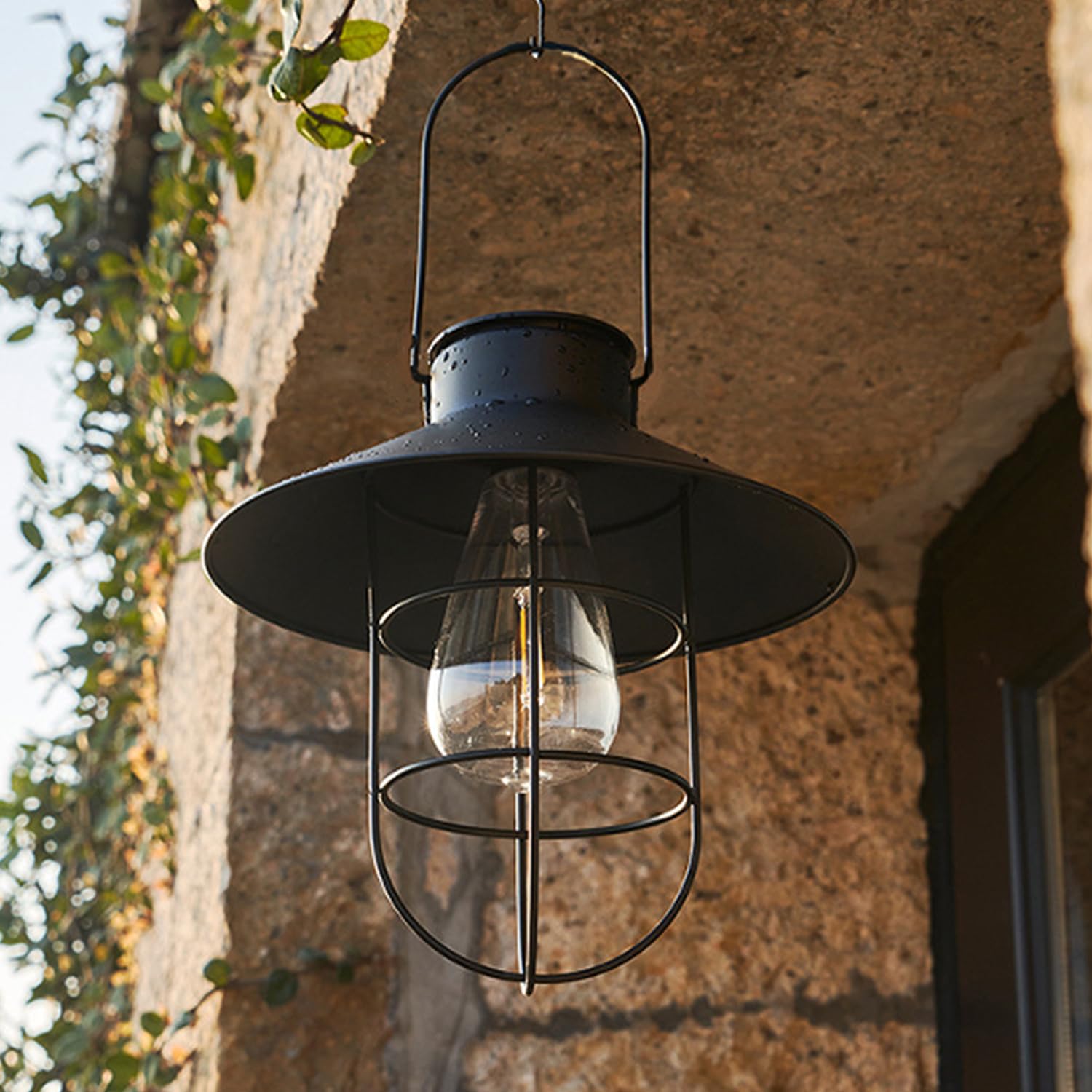 Photo 1 of 4 Pack ?Solar Lanterns Outdoor Waterproof Ideal as Gifts for Women, Mothers and Wife.Vintage-Style Hanging Solar Lights Suitable for Outdoor Use in Yards, Patios, Backyards and Porches.