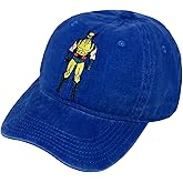 Marvel X-Men Dad Hat, Wolverine Cotton Washed Adjustable Baseball Cap with Curved Brim, Light Blue, One Size