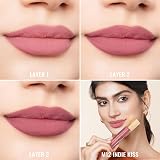 Oulac Matte Liquid Pink Nude Lipstick Long Lasting Vegan Lip Stain view 3