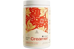 LevelUp Creamer, with Energizing MCT Oil and Collagen Peptides, Keto Coffee Creamer, Supports Natural Energy & Ketone Production - Vanilla Sweet Cream, 11 oz