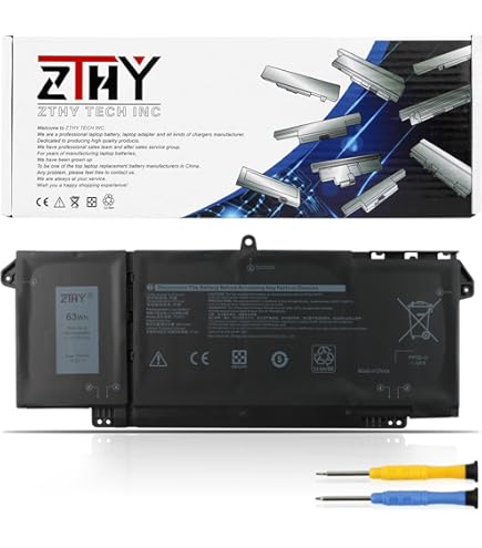 Amazon.com: ZTHY K5XWW 71TG4 Laptop Battery Replacement for Dell