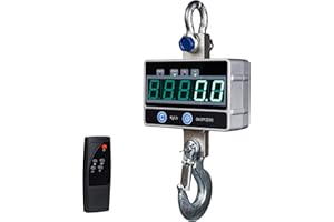 Digital Hanging Scale, 2000KG / 4400LBS Crane Scale, Mefape Heavy Duty Industrial Scale, Remote Included, LED Display