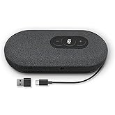 RayBit USB Speakerphone, Conference Computer Speakers with Microphone for Home Office Calls, 360 Degree Enhanced Voice Pickup, Noise Reduction, Echo Cancellation, Compatible with Zoom, Teams, Skype