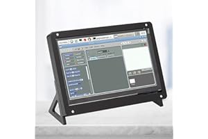 Touch Screen with Case Holder, 7in Screen Case Fit for High Sensitivity Full-View for Monitor Touchscreen Display 7-inch(Plas