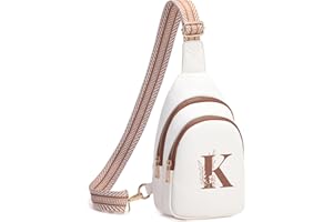 Viverte Crossbody Bags for Women Initial Sling Bag Cross Body Fanny Packs Personalized Gifts for Mom Women Wife