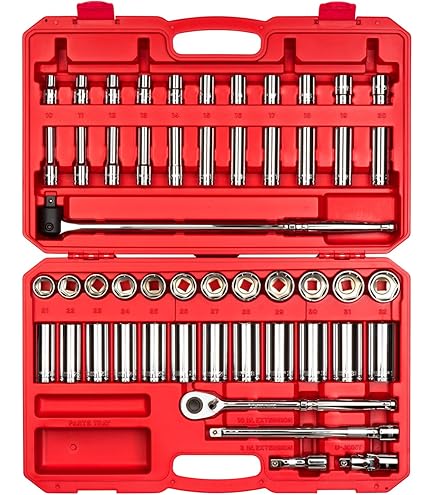 TONE　SOCKETWRENCHSET　1500M TEKTON 3/8 in. Drive 6-Point Socket and Ratchet Set, 73