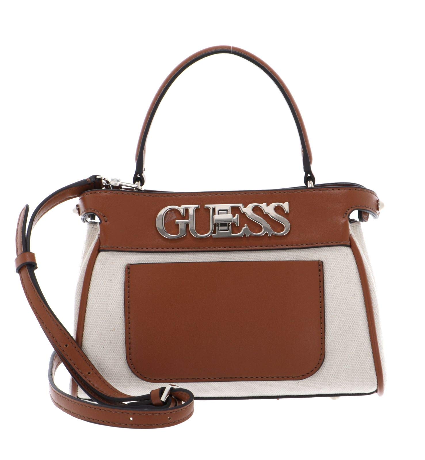 Guess, UPTOWN CHIC SML TRNLCK SATCHEL Woman, COG, One Size