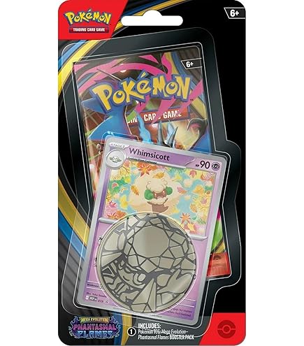 Amazon.com: Pokemon TCG: Mega Evolutions Phantasmal Flames 3 Pack Blister  (Random Promo) : Toys & Games