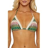 ISABELLA ROSE Women's Title Wave Triangle Bikini Top, Adjustable, Tie Back, Swimwear Separates
