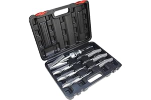 UTMALL Engine Cylinder Hone Deglazer 2 inches to 6-1/2 inches Adjustable 4 inches Long Blade with100 220 400 Grit Stones Piston Cylinder Hone with black case