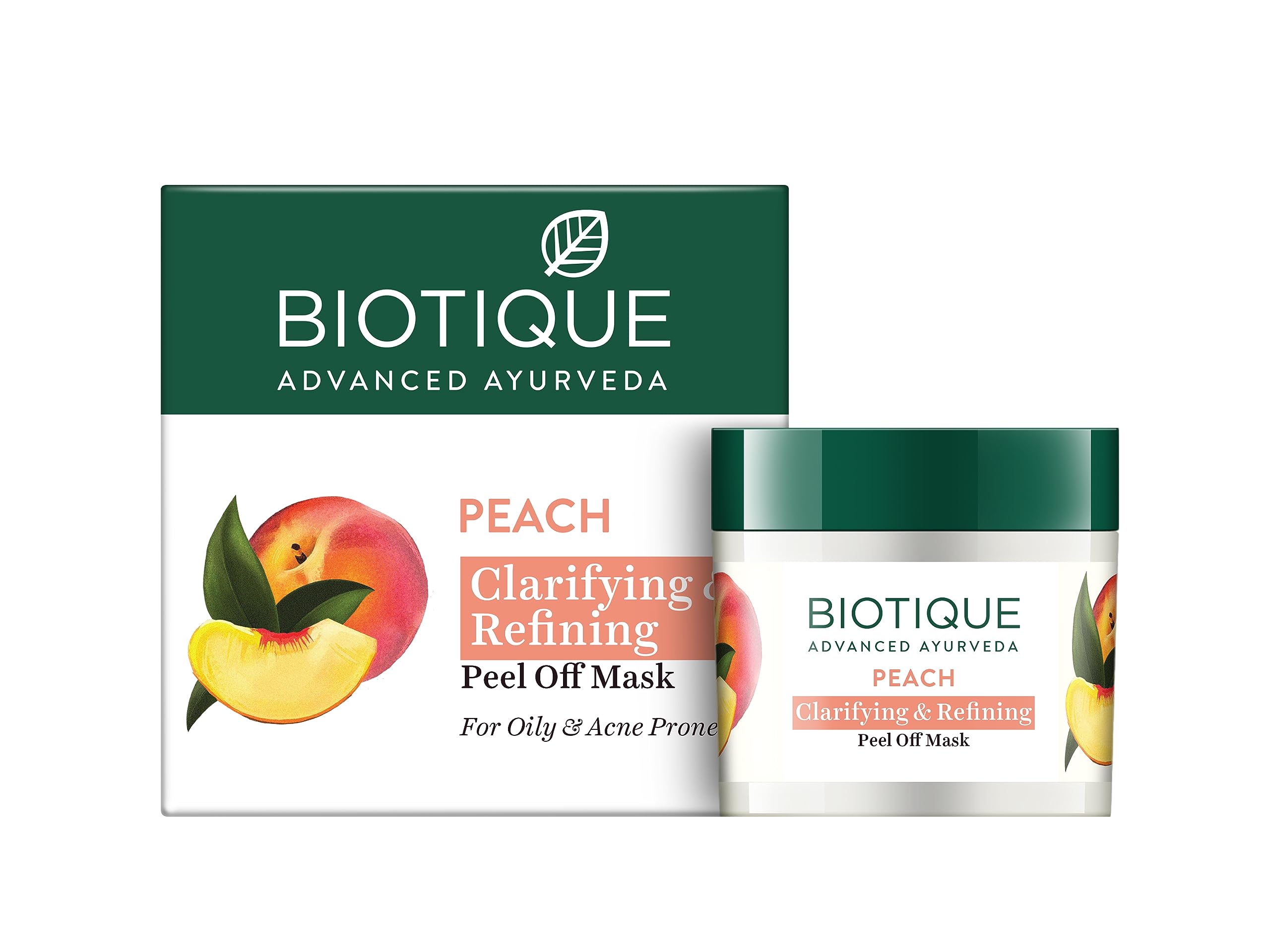 Biotique Peach Clarifying and Refining Peel-Off Mask for Oily and Acne Prone Skin
