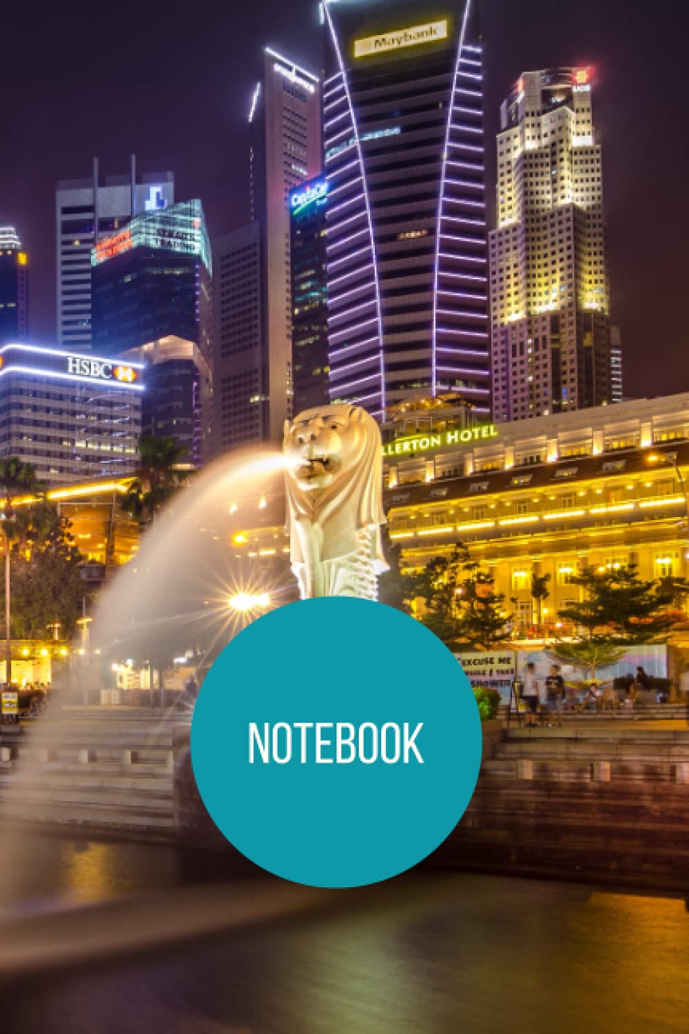 Singapore Notebook: blank lined composition journal | Singapore notebook | 100 pages