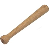 efo Wooden Muddler for Cocktails &ndash; Durable Wood Ice Crusher &ndash; Stylish Wooden Mojito Muddler Bar Tool &ndash; Handy Cocktail Muddler- Perfect Masher Kitchen Tool for Garlic Avocado Herbs and Fruits