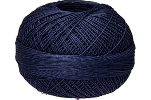 Handy Hands Lizbeth Premium Cotton Thread, Size 40, Navy Blue,HH40654