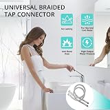 XIFIRY Pack of 2 Kitchen Basin Monobloc Mixer Tap Connectors 600mm view 8