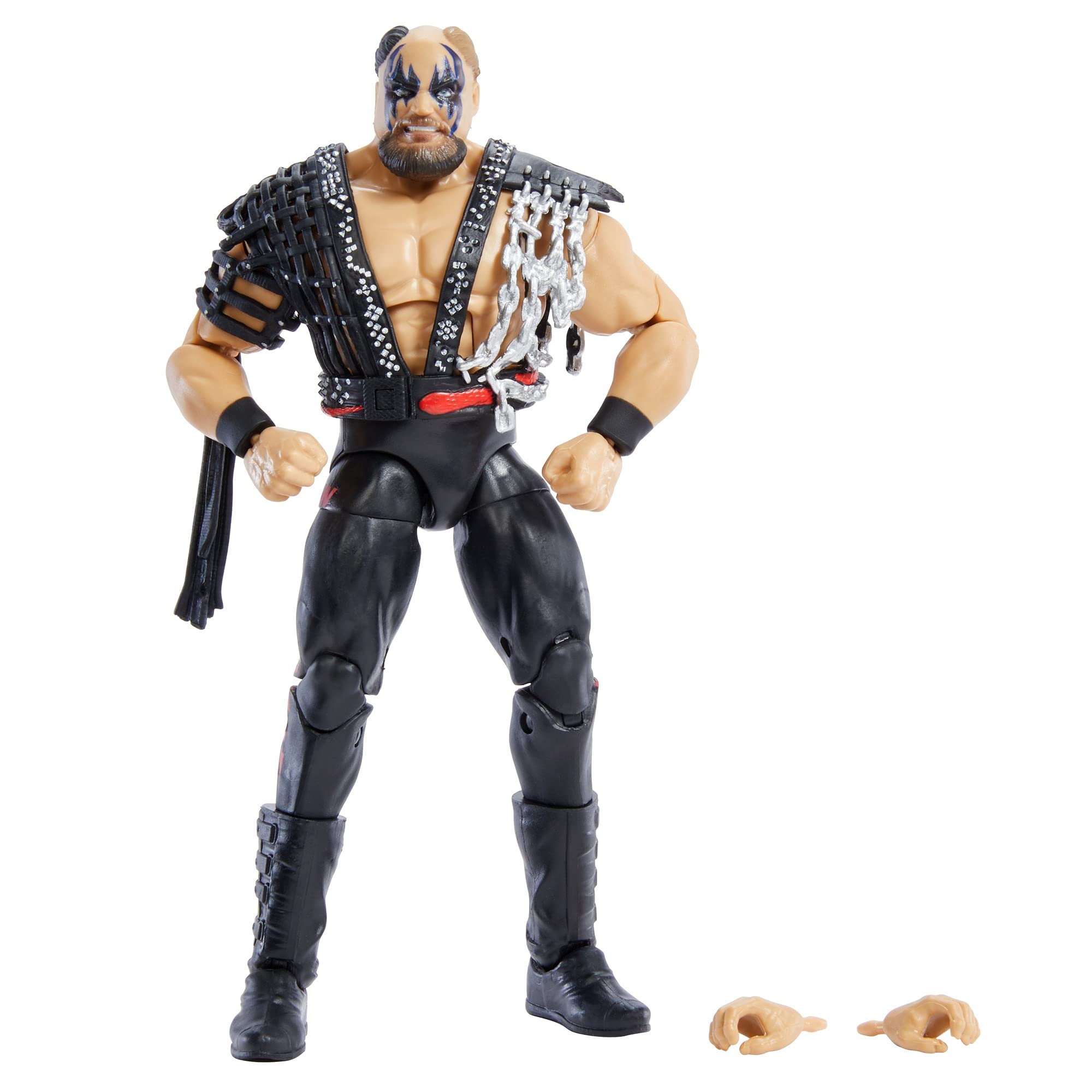 WWE Warlord Elite Collection Action Figure, 6 Inch/15.24 cm Tall Figure Features Deluxe Articulation, True FX Detailing, Swappable Hands, and Iconic Accessories