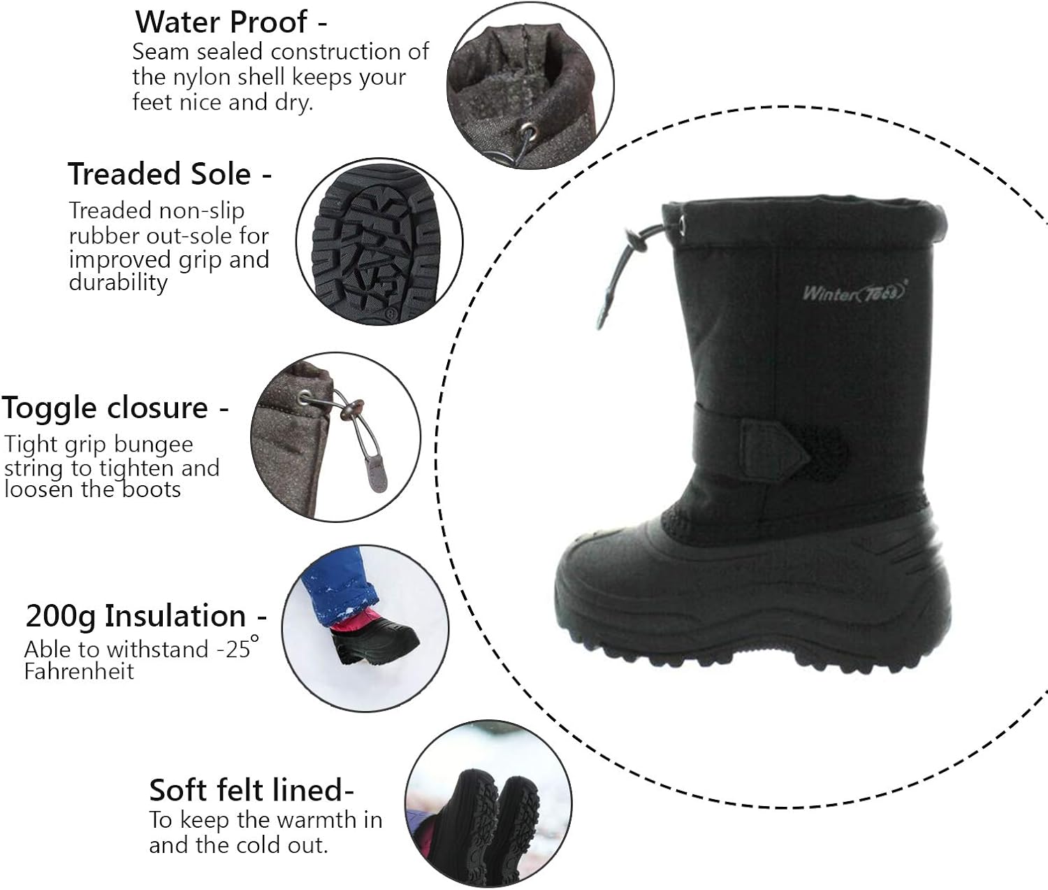 easy slip on winter boots