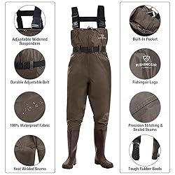 FISHINGSIR Fishing Waders for Men with Boots Womens