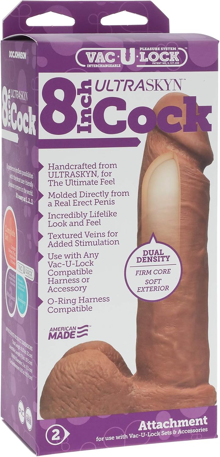 Doc Johnson ULTRASKYN Cock - Caramel, 0.49 kg, Brown - Image 4