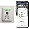 Kwikset Halo Touch Fingerprint Wi-Fi Smart Lock, Keyless Entry Door Low Profile Deadbolt, Geofence Auto-Unlock, Grade AAA Certified, No Hub Easy Install, Satin Nickel Lifetime Finish Warranty, Square