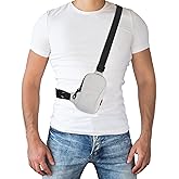 Peicees Sportswear Essentials Small Crossbody Bag for Men Women Mini Sling Bag Travel Running Phone Daypack Cross Body Shoulder Bags, White