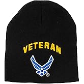Artisan Owl Officially Lincensed Veteran Air Force Logo Beanie Black