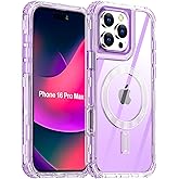 AICase for iPhone 16 Pro Max Case,Clear Built for MagSafe,3 in 1 Heavy Duty Drop Protection Rugged Shockproof/Drop/Dust Proof 3-Layer Protective Durable Magnetic Cover for iPhone 16 Pro Max 6.9"_2